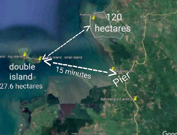 Whole island plus Aramaywan beach
