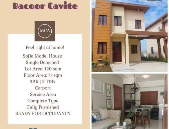 3 Bedroom Single Detached House & Lot For Sale in Bacoor Cavite