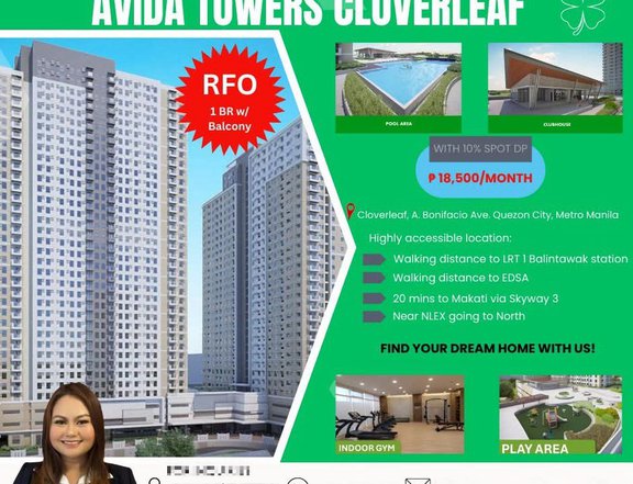 Ready For Occupancy Discounted 35.00 sqm 1-bedroom Residential Condo For Sale in Quezon City