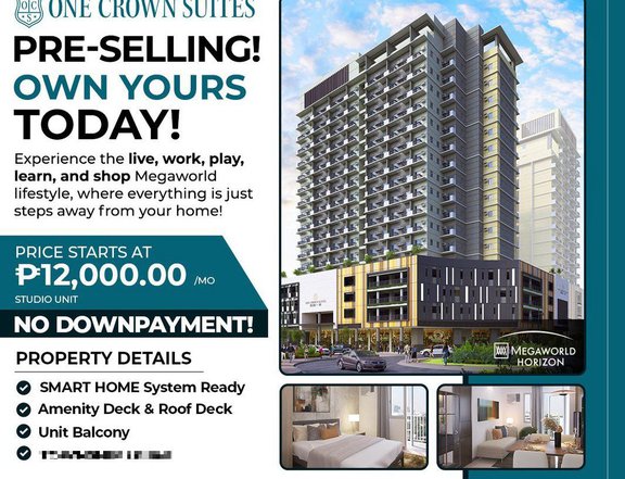 29sqm Studio Residential Condo for as low as 11k Monthly.