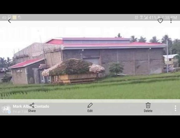 warehouse and lot for sale along the hi-way 200meters frontage with 500sqm warehouse