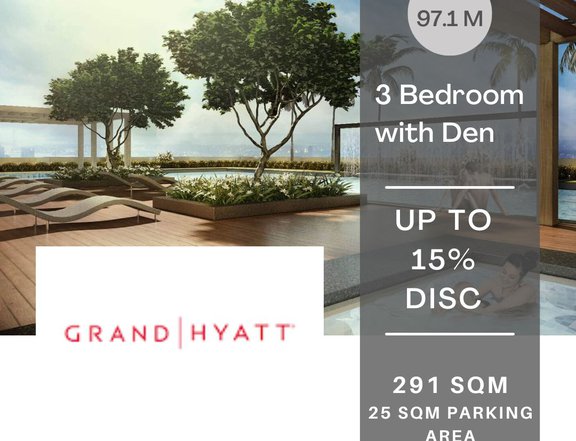 Grand Hyatt Manila Residences 3 Bedrooms with Den