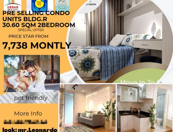 pre selling 2 bedroom unit 30.60 sqrm.