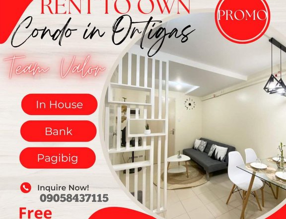 30.61 sqm 2-bedroom Condo For Sale in Ortigas Pasig Metro Manila
