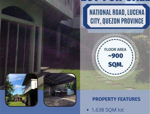 For SALE: Strongly built House & Lot, 1638 sqm along National Road