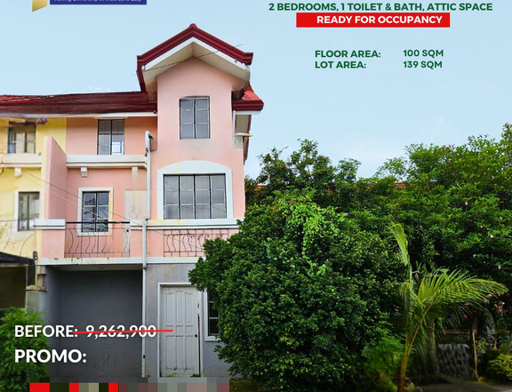 180K Move-In Agad!! Townhouse+2Bedrooms with Car parking area FOR SALE in Lapu-lapu City (RFO)