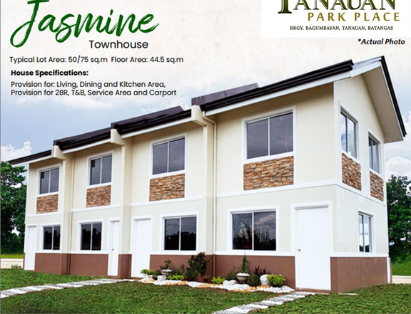 Affordable 2-BR Townhouse (Inner Unit) For Sale in Tanauan, Batangas