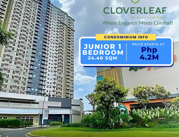 Condo For Sale in Quezon City, Avida Towers Cloverleaf | Jr 1. Bedroom