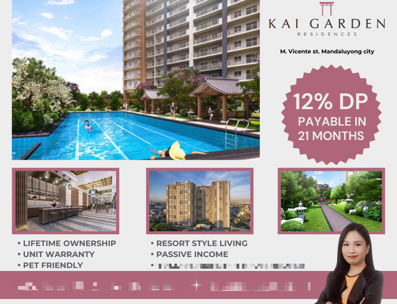 DMCI Condo for Sale in Mandaluyong near MRT Shaw Ready for occupancy Kai Garden Residences 2 Bedroom