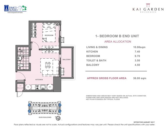 FOR SALE 1BR 36sqm Kai Garden Residences Condo in Mandaluyong