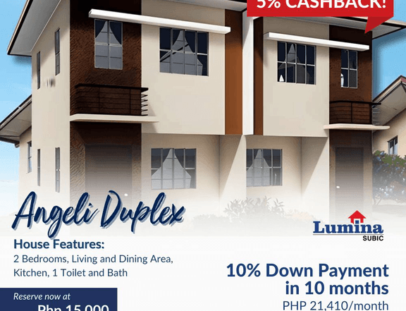 House For Sale: Angeli Duplex Model RFO in Subic Zambales