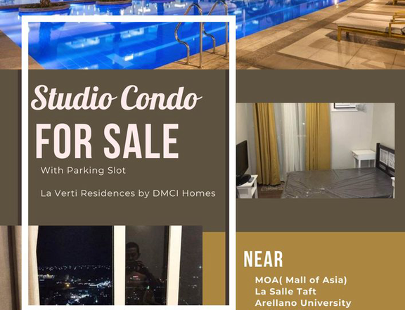 Studio Condo With Parking For Sale In La Verti Residences