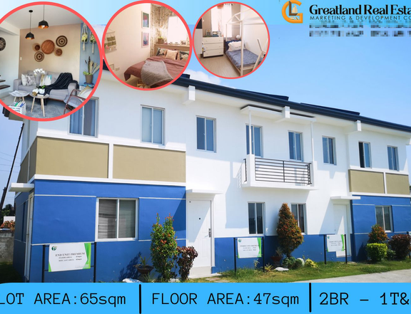 Low Downpayment House and Lot in Pampanga 2 Bedrooms Townhouses