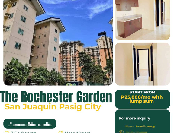 2 BEDROOM READY FOR OCCUPANCY AT SAN JOAQUIN PASIG CITY