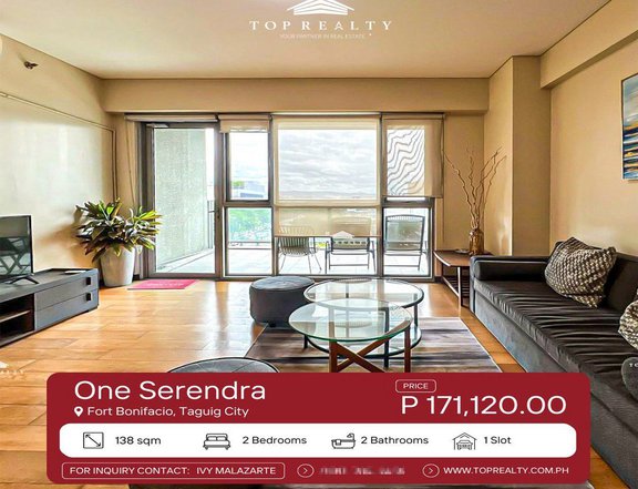 For Rent, Semi Furnished 2BR Condominium in One Serendra, BGC, Taguig