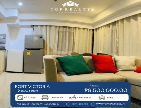 For Sale: 2 Bedroom 2BR Condo in BGC, Taguig at Fort Victoria