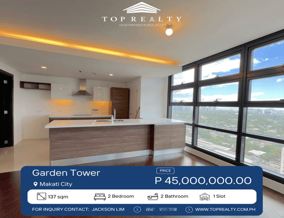 For Sale: 2 Bedrooms 2BR Condo in Makati at Garden Tower