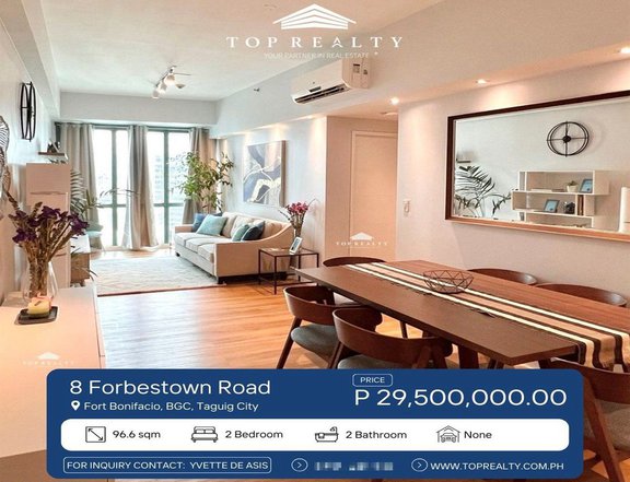 For Sale: 2BR Condo in BGC,Fort Bonifacio, Taguig at 8 Forbestown Road