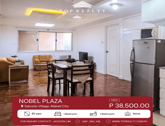 1 Bedroom Condo for Rent in Nobel Plaza at , Makati City