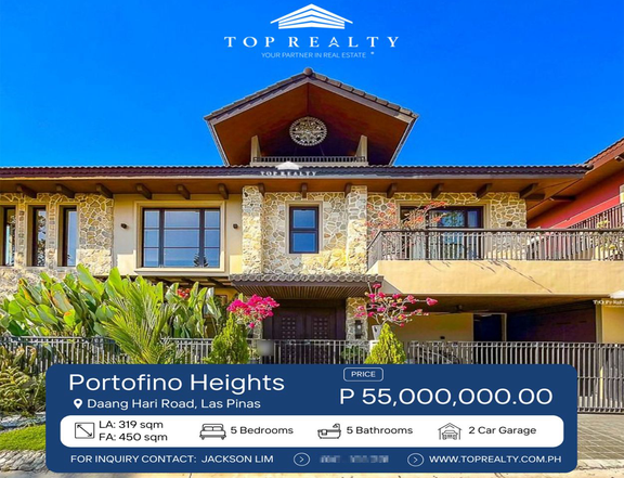 House for Sale in Las Pinas City, 5 Bedroom House in Portofino Heights