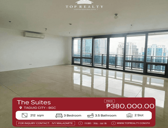 For Sale: 3Bedroom 3BR Condo in BGC, Taguig at The Suites