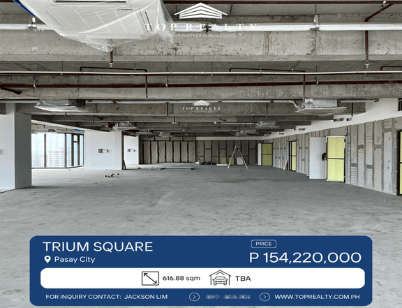 Prime Bare Office Space for Sale in Trium Square at Pasay City