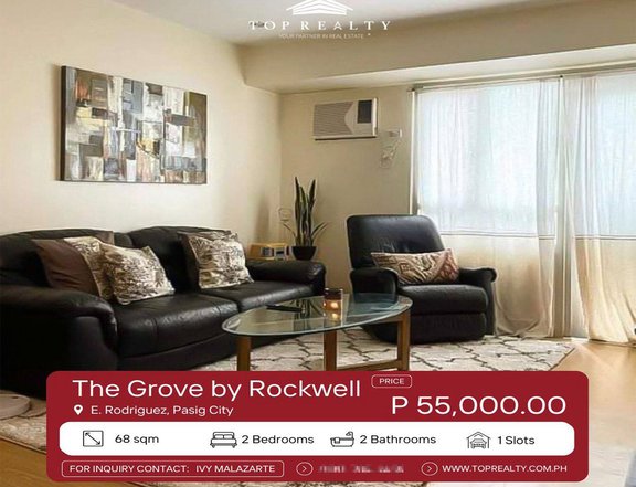 For Rent, 2BR Condominium for Rent in The Grove at Pasig City