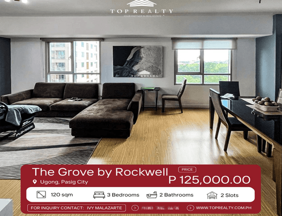 Condo for Rent in Pasig, Semi-Furnished Unit in The Grove by Rockwell