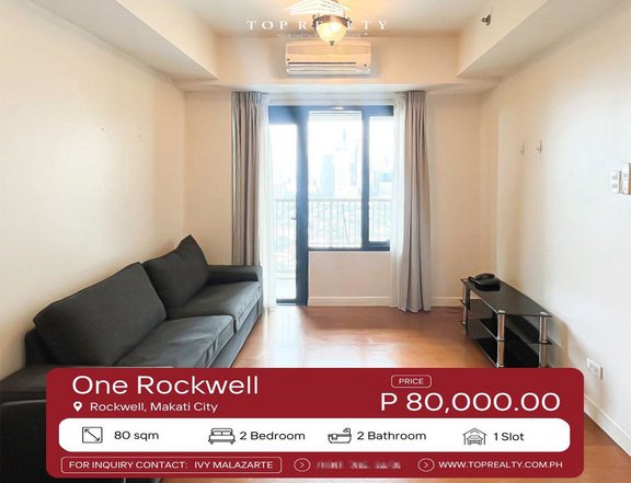 For Lease, Fully Furnished 2BR Condo in One Rockwell, Makati City