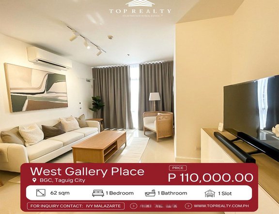 For Rent, Interior Decorated Condo in West Gallery Place, BGC, Taguig