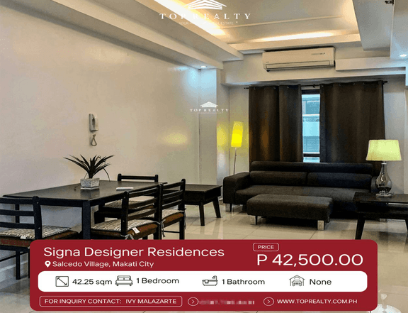 1BR Condominium for Rent in Signa Designer Residences, Makati City
