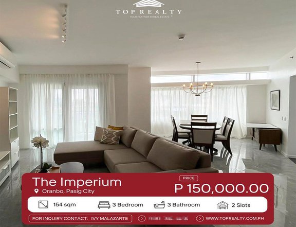 For Lease, 3BR Condo Unit in The Imperium, Pasig City