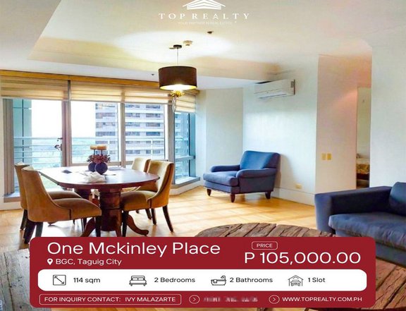 For Lease, Fully Furnished Condo in One Mckinley Place, BGC, Taguig
