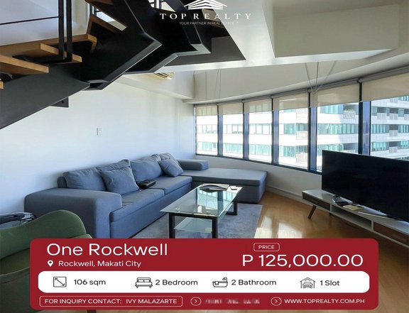 For Lease, One Rockwell Loft Type Condominium in Makati City