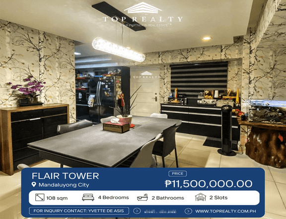 108.00 sqm 4-bedroom Condo For Sale in Mandaluyong Metro Manila