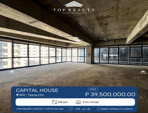 For Sale: Bare Office Space in Capital House, BGC, Taguig City