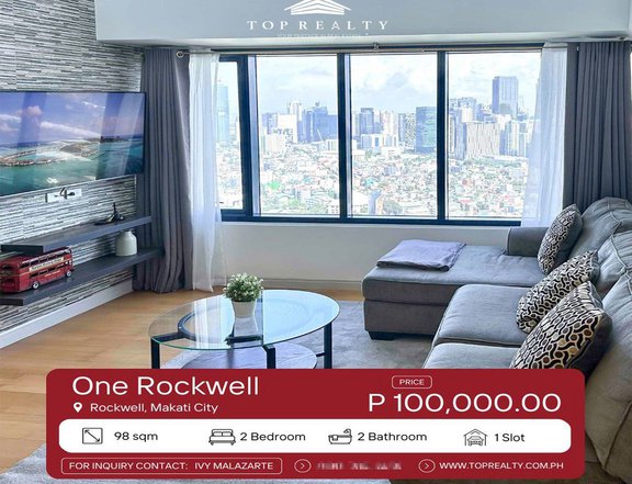 For Lease, 98 sqm Loft Type Condominium in Rockwell, Makati City