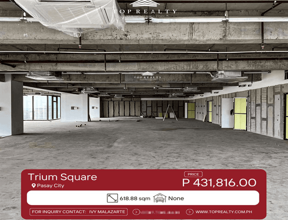 5 Bare Office Spaces for Lease in Trium Square, Pasay City
