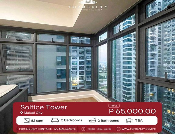 For Lease, 2BR Condominium in Makati City at Soltice Tower 2