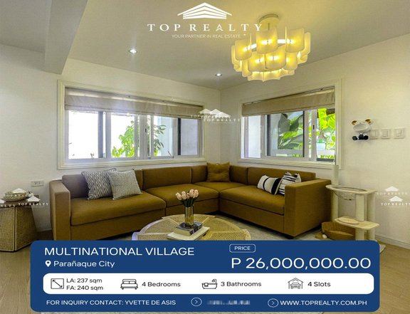 4BR House and Lot for Sale in Multinational Village, Paranaque City