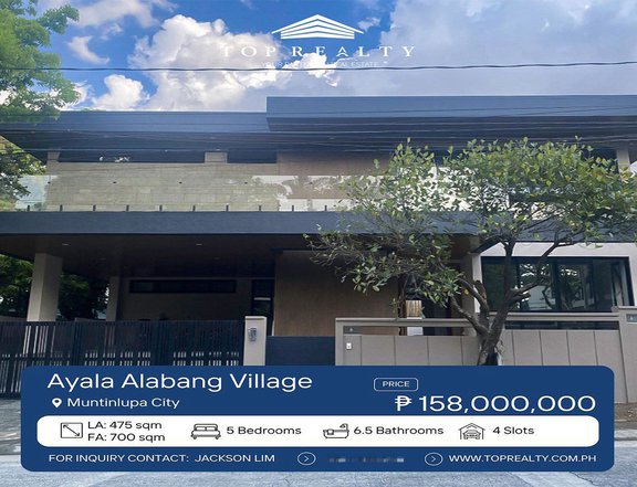 5BR House and Lot for Sale in Ayala Alabang Village, Muntinlupa City