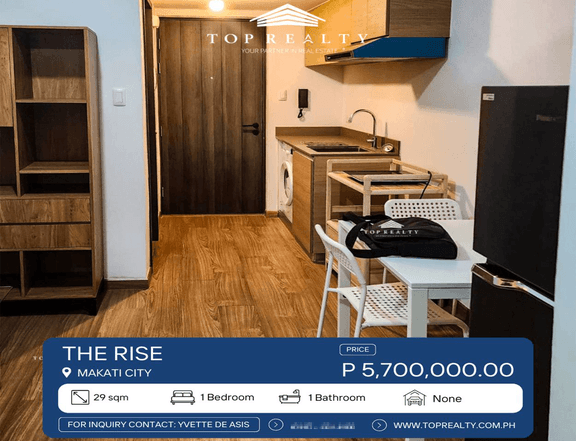 For sale: 1BR 1 Bedroom and 1 Toilet and Bath in the Rise, Makati City