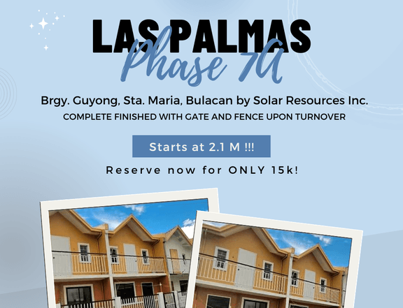 2-bedroom Townhouse For Sale in Santa Maria Bulacan