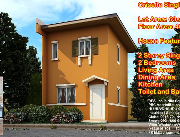 Affordable Flood Free Single Firewall House and Lot For Sale