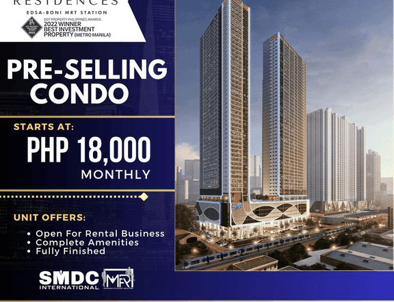 Ready For Occupancy 32.38 sqm 1-bedroom Residential Condo For Sale in Pioneer Mandaluyong