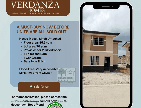 Verdanza Homes 2-bedroom Single Attached House For Sale in GenTri