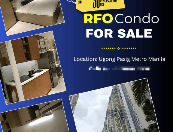 23 sqm Studio Condo For Sale in Pasig Metro Manila