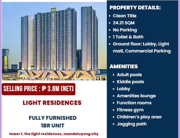 FOR SALE!! PROJECT:LIGHT RESIDENCES