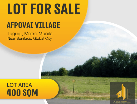 Residential Lot FOR SALE within BGC MAKATI and AIRPORT Proximity