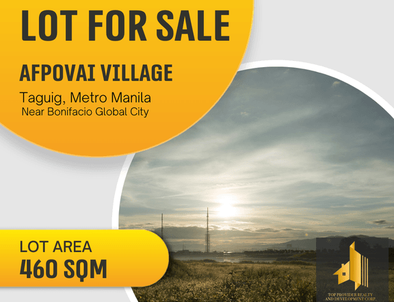 Residential Lot FOT SALE in AFPOVAI few km away from BGC and MAKATI
